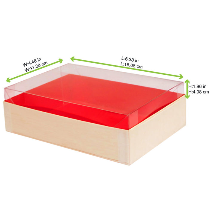 Tapa PET transparente para 210SAMRED120 161x114mm A50mm - 100Uds