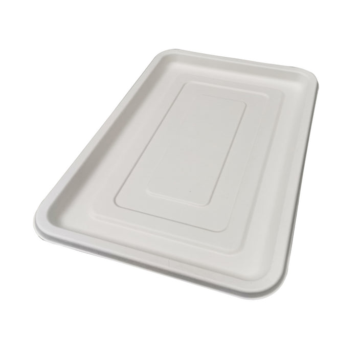 Bandeja catering rectangular de pulpa 455x305mm - 24Uds