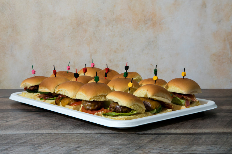 Bandeja catering rectangular de pulpa 455x305mm - 24Uds