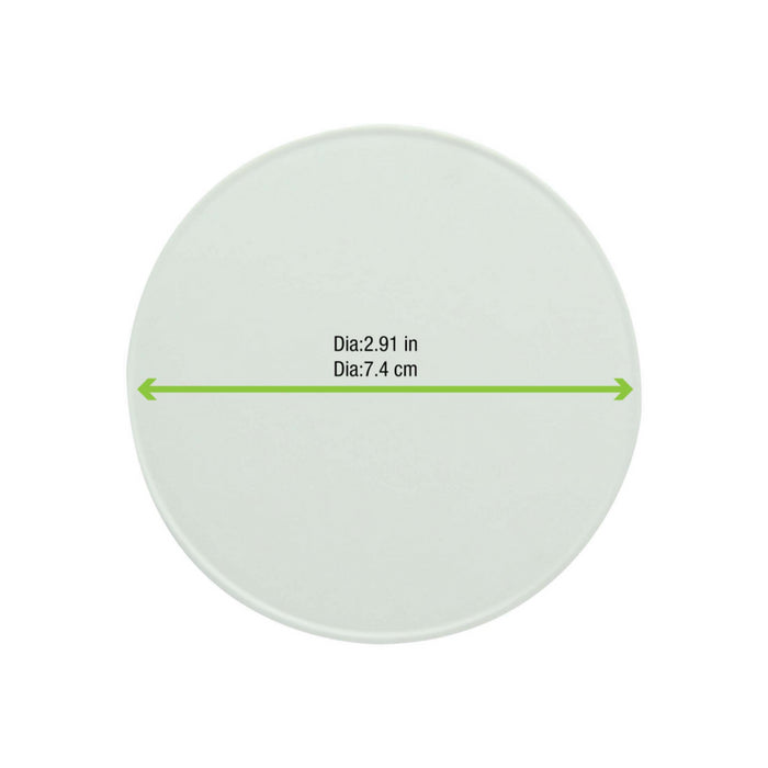 Tapa de cartón blanco Ø74mm - 50Uds