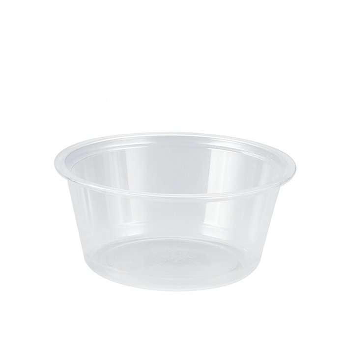Salsera PP transparente 100ml Ø70mm A32mm - 50Uds