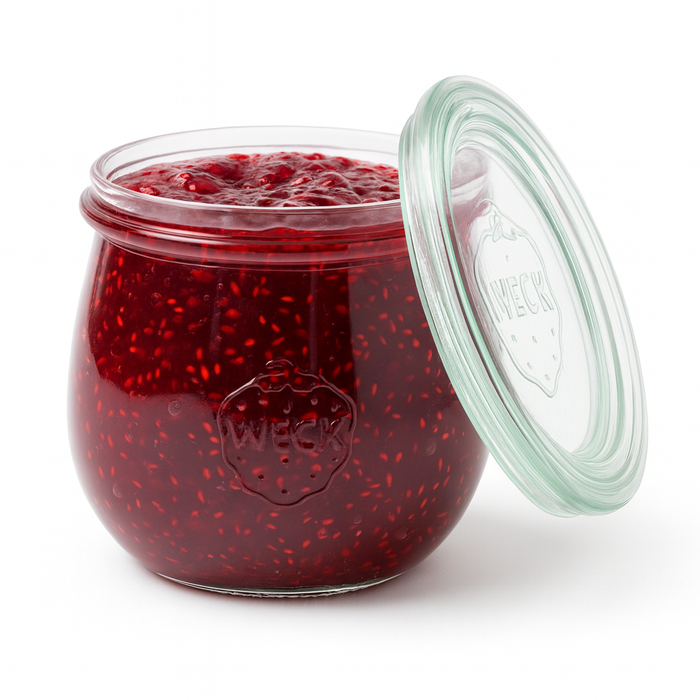 Combo bote de cristal con tapa de cristal WECK 330ml A86mm - 6Uds