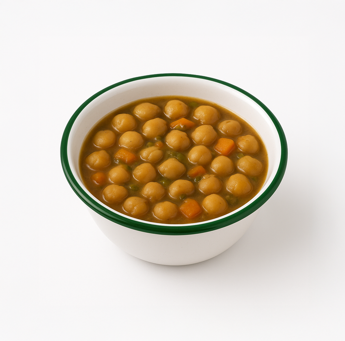 Cuenco de acero esmaltado blanco Enamely con borde verde y plano 550ml Ø140mm A65mm - 12Uds