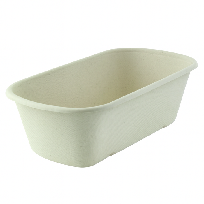 Ensaladera rectangular de pulpa 1350ml 230x135mm A77mm - 125Uds