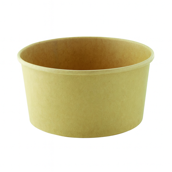 Ensaladera redonda multiusos BUCKATY cartón kraft 880ml Ø185mm A50mm - 45Uds