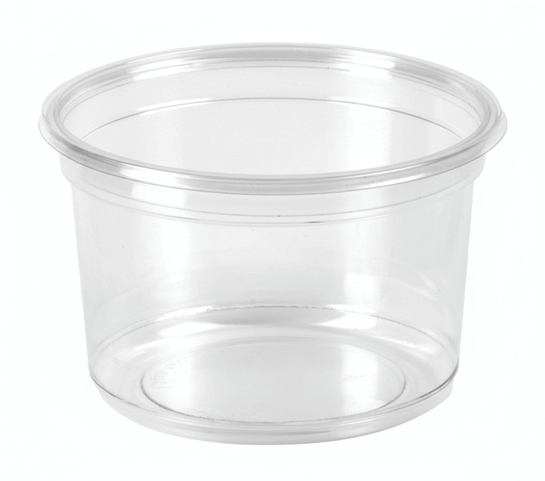 Tarrina Deli PET redonda transparente 750ml Ø117mm A104mm - 25Uds